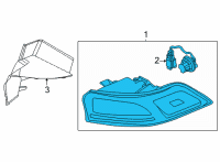 OEM 2022 Kia Carnival Lamp Assembly-Rear Comb Diagram - 92401R0110