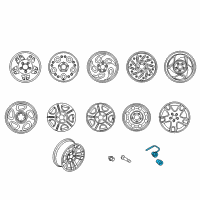 OEM 2012 Ford Explorer Lock Set Diagram - F5TZ-1A043-A