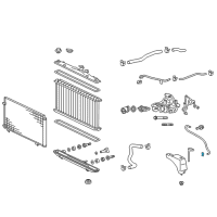 OEM Toyota Overflow Hose Clamp Diagram - 90068-35004