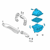 OEM 2020 Lincoln Corsair Air Cleaner Assembly Diagram - JX6Z-9600-E