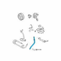 OEM Ford Explorer Sport Trac Upper Return Hose Diagram - 6L5Z-3A713-E