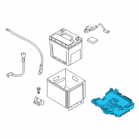 OEM 2013 Kia Rio Tray Assembly-Battery Diagram - 371501W100