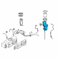 OEM 2006 Dodge Ram 3500 Housing-Fuel Filter Diagram - 5143543AB