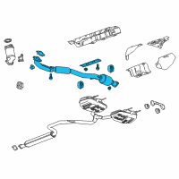 OEM Chevrolet Malibu Front Pipe Diagram - 22935118