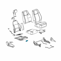 OEM 2005 Chevrolet Cobalt Module Asm-Driver Seat Heater Control Diagram - 10386103