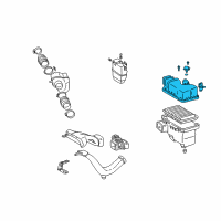 OEM Lexus ES330 Cap Sub-Assy, Air Cleaner Diagram - 17705-0A140