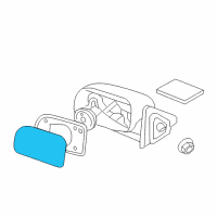 OEM 2007 Hyundai Santa Fe Mirror & Holder Assembly-Outside Rear Vi Diagram - 87611-0W000