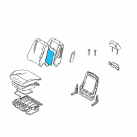 OEM 2012 Ford Fusion Seat Back Heater Diagram - AE5Z-14D696-B