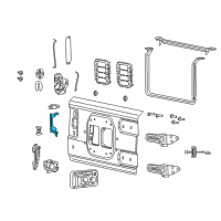 OEM 2019 Jeep Wrangler Handle-Exterior Door Diagram - 68309824AC