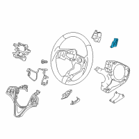 OEM 2015 Acura MDX Switch, Passenger Side (Premium Black) Diagram - 78560-TZ5-A81ZB