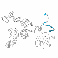 OEM 2018 Buick Envision Front Speed Sensor Diagram - 23288295