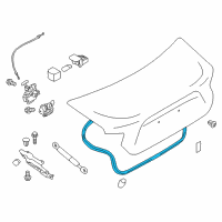 OEM 2017 Toyota 86 Weatherstrip Diagram - SU003-05128