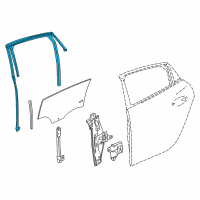 OEM 2017 Buick LaCrosse Run Weatherstrip Diagram - 26243631