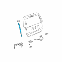 OEM 2009 Toyota 4Runner Support Cylinder Diagram - 68907-39015