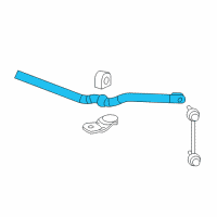 OEM 2008 Cadillac CTS Stabilizer Bar Diagram - 25808055