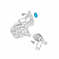 OEM Toyota Water Pump Assembly Seal Diagram - 16325-25010