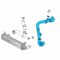 OEM 2016 Dodge Dart Air Cooler Duct Outlet Diagram - 55111476AC