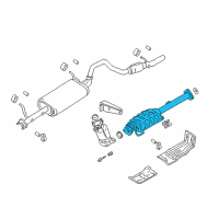 OEM 2000 Chevrolet Tracker Exhaust Pipe No.2 (On Esn) Diagram - 30020669