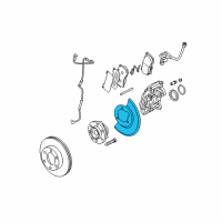 OEM Hummer H3T Splash Shield Diagram - 25907222