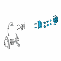 OEM Pontiac GTO Caliper Asm-Front Brake Diagram - 92175207