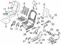 OEM 2021 Nissan Rogue Pad Assy-Cushion, Front Seat LH Diagram - 89357-6RE2A