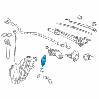 OEM 2020 Chevrolet Impala Front Washer Pump Diagram - 13593730
