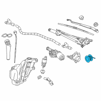 OEM 2016 Buick Cascada Washer Hose Diagram - 13305467