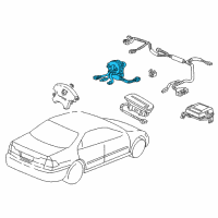 OEM 2000 Honda Accord Reel Assembly, Cable (Sumitomo) Diagram - 77900-S84-A51