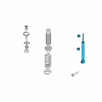 OEM 2009 Nissan Quest ABSORBER Kit - Shock, Rear Diagram - E6210-ZM70A