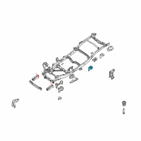 OEM 2019 Nissan Frontier Bracket-Cab Mounting, 3RD. Diagram - 95132-EA030