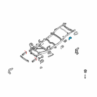 OEM 2007 Nissan Xterra Bracket-Cab Mounting, 4TH RH Diagram - 95142-EA030