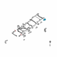 OEM 2009 Nissan Xterra Bracket Assembly Cab Mounting, L Diagram - 95151-EA530