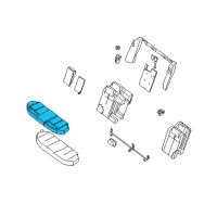 OEM 2007 Nissan Altima Pad Frame Cushion, Rear Seat Diagram - 88305-JA00A