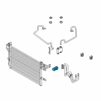 OEM 2011 Ford Flex Cooler Pipe Clip Diagram - 6R3Z-8W287-A