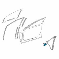 OEM Lexus LS500h Motor Assy, Power Window Regulator Diagram - 85710-50130