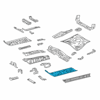 OEM 2021 Toyota Corolla Front Floor Pan Diagram - 58112-10041