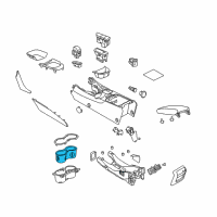 OEM 2016 Chevrolet SS Cup Holder Insert Diagram - 92263851