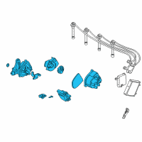 OEM Honda Civic Distributor Assembly (Td-80U) (Tec) Diagram - 30100-P2E-A02