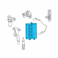 OEM 2010 Dodge Dakota Electrical Powertrain Control Module Diagram - 5150499AB