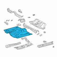 OEM 2005 Toyota Celica Pan, Front Floor Diagram - 58111-20903