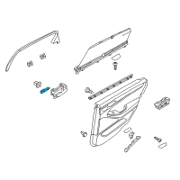 OEM Hyundai Genesis Lamp Assembly-Door Inside Handle Mood, RH Diagram - 92646-B1000