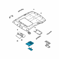 OEM Infiniti Q45 Lamp Assembly-Map Diagram - 26430-AR107