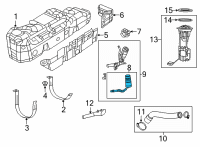 OEM 2022 Ram 1500 TUBE-FUEL FILLER Diagram - 52029841AJ