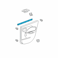 OEM 2007 Toyota Yaris Belt Weatherstrip Diagram - 68173-52130