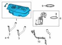 OEM 2017 Chrysler Pacifica Tank-Fuel Diagram - 68319398AC