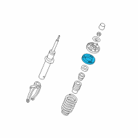 OEM Kia Amanti Pad-Front Spring Upper Diagram - 546413K000