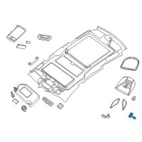 OEM 2019 Infiniti QX60 Switch Sunroof Diagram - 25450-1MA0A