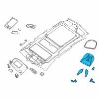 OEM 2019 Infiniti QX60 Lamp Assembly Map Diagram - 26430-1A68A