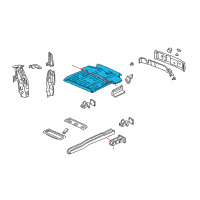 OEM 2002 Oldsmobile Silhouette Panel Asm-Rear Floor Diagram - 15205452