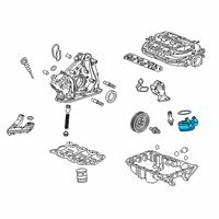 OEM 2020 Acura RLX Cooler, Engine Oil (Denso) Diagram - 15500-R9S-A01